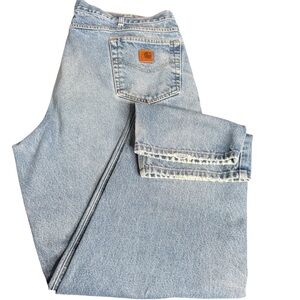Carhartt Mens Jeans Traditional Fit Sz 42X33 RN 14806 100% Cotton Dungarees